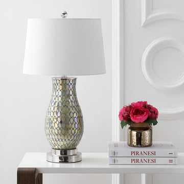 Douglas 28" Mosaic LED Table Lamp - JONATHAN Y